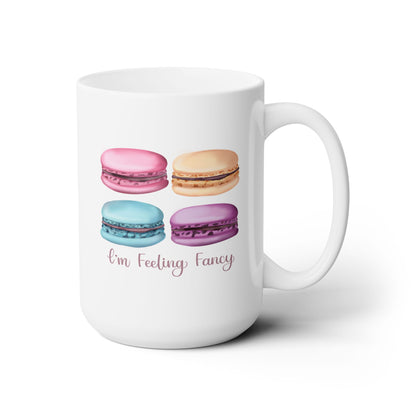 Macaron & Sip Social Ceramic Mug