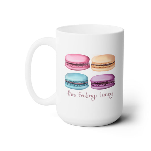 Macaron & Sip Social Ceramic Mug