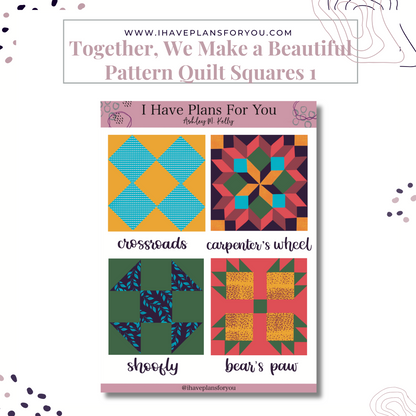 Together We Make a Beautiful Pattern Sticker Set