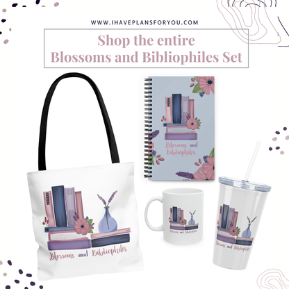 Blossoms and Bibliophiles Spiral Notebook