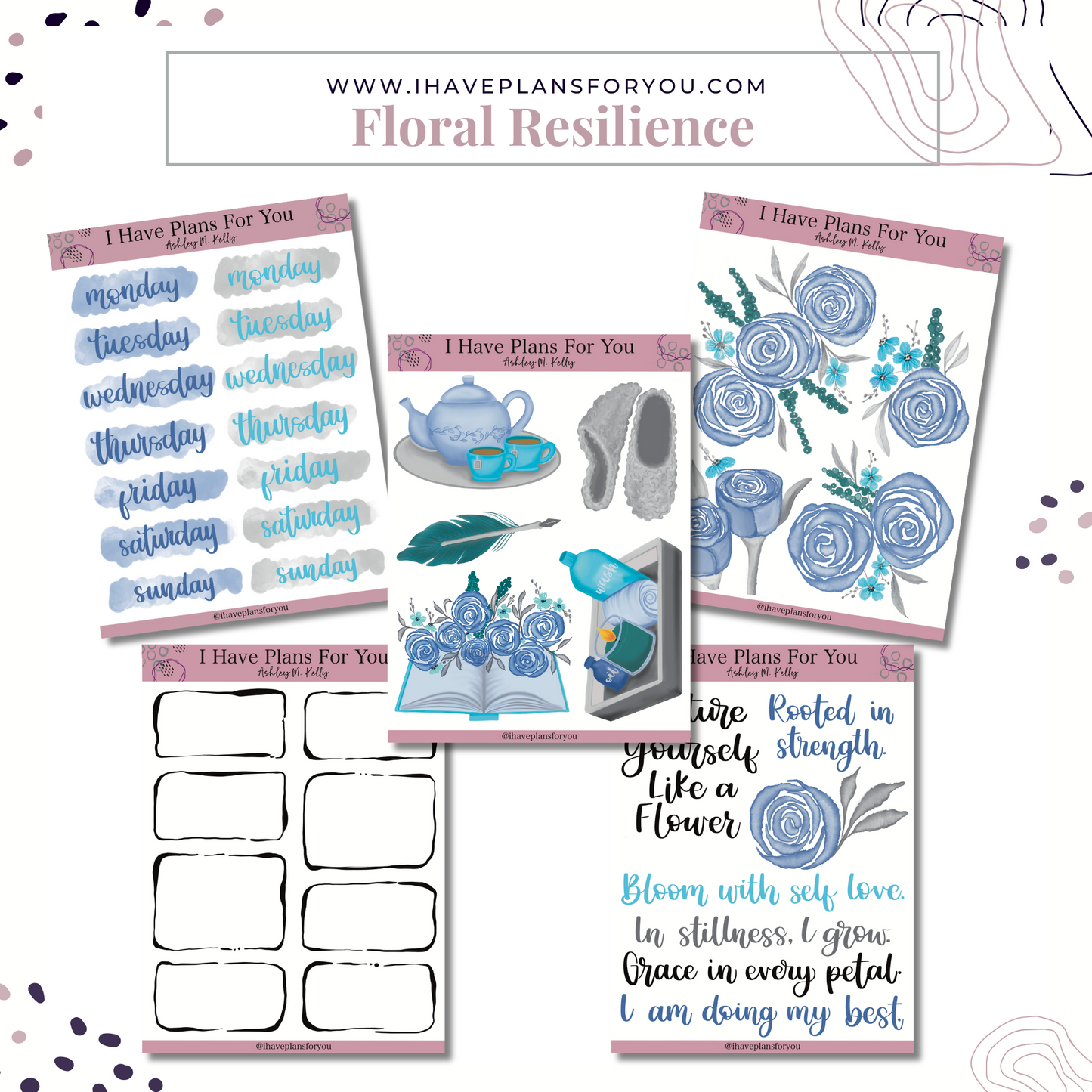 Floral Resilience Sticker Set