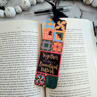 Together, We Make a Beautiful Pattern Bookmark