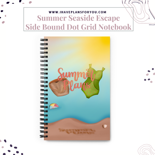 Summer Seaside Escape Spiral Notebook