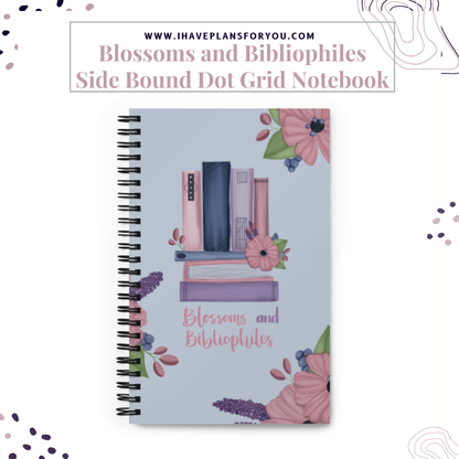 Blossoms and Bibliophiles Spiral Notebook