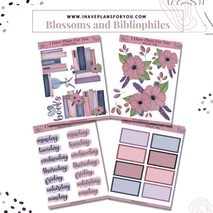 Blossoms and Bibliophiles Sticker Set