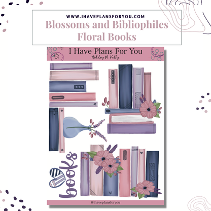 Blossoms and Bibliophiles Sticker Set