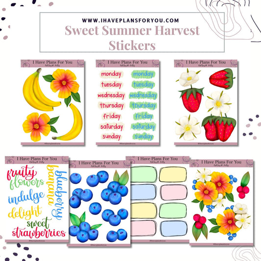 Sweet Summer Harvest Sticker Set