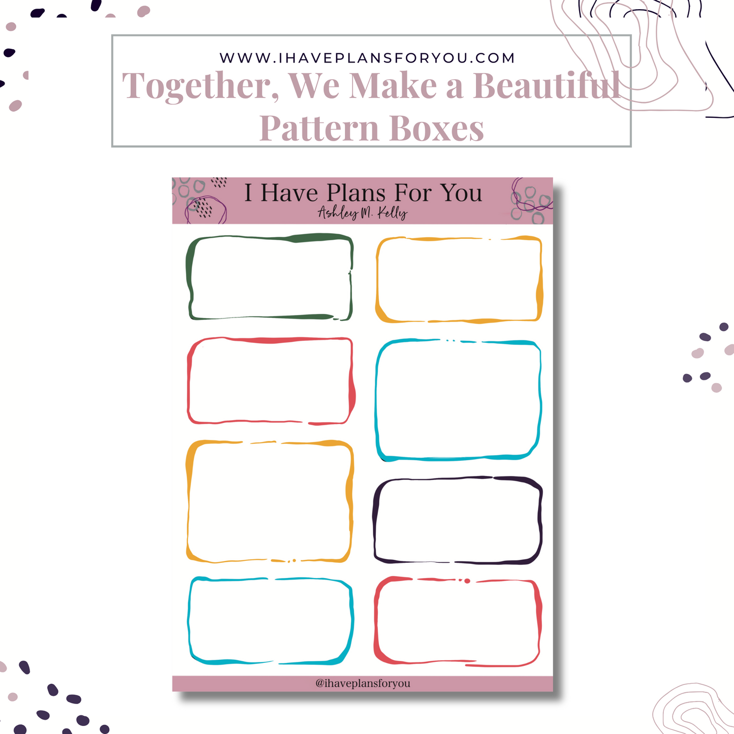 Together We Make a Beautiful Pattern Sticker Set