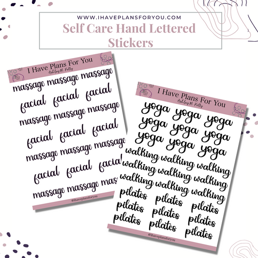 Self Care Sticker Set