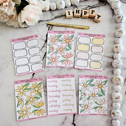 Soft Summer Petal Impression Sticker Set