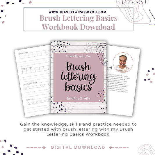 Brush Lettering Basics Workbook Download