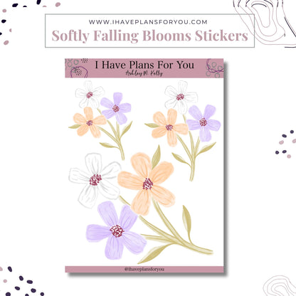 Softly Falling Blooms Sticker Set